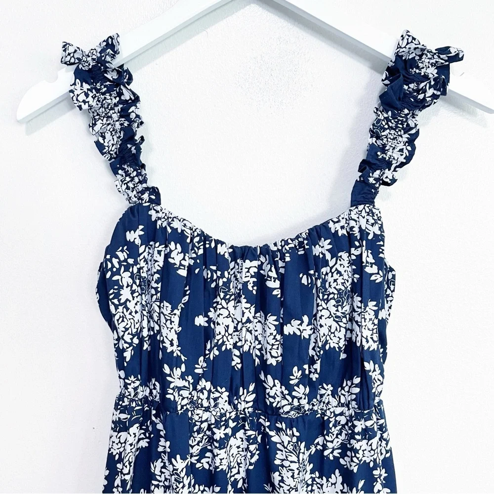 Abercrombie & Fitch Blue Floral Maxi Dress